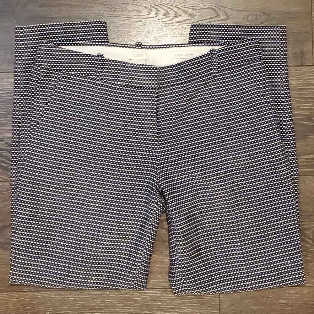 COPY - ❤ J CREW TEXTURED CAFE CAPRI PANTS, SIZE 2…